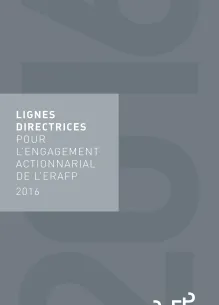Couverture de l'engagement actionnarial de l'ERAFP - 2016