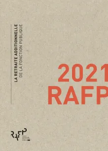 Couverture de la plaquette institutionnelle 2021 de l'ERAFP