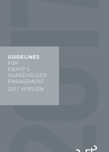 Cover of ERAFP's shareholder engagement - 2017
