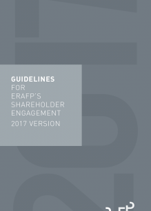 Cover of ERAFP's shareholder engagement - 2017