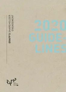 Cover of ERAFP's shareholder engagement - 2020