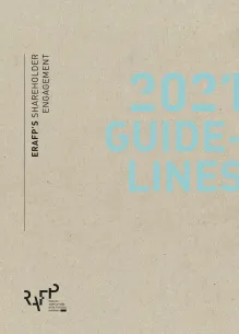 Cover of ERAFP's shareholder engagement - 2021