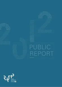 Cover of ERAFP's 2012 Public report