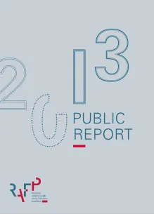 Cover of ERAFP's 2013 Public report