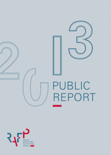 Cover of ERAFP's 2013 Public report