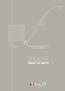 Couverture du rapport annuel 2009 de l'ERAFP