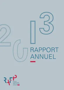Couverture du Rapport annuel 2013 de l'ERAFP