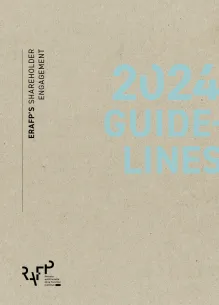 Cover of ERAFP's shareholder engagement - 2024