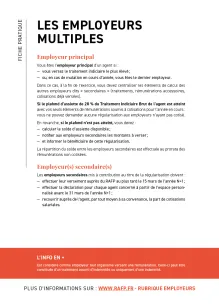 Fiche pratique - Les employeurs multiples