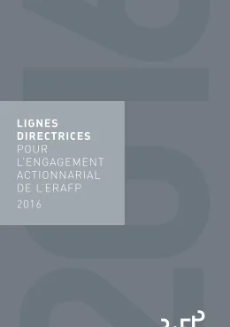 Couverture de l'engagement actionnarial de l'ERAFP - 2016