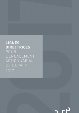 Couverture de l'engagement actionnarial de l'ERAFP - 2017