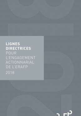 Couverture de l'engagement actionnarial de l'ERAFP - 2018