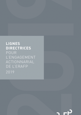 Couverture de l'engagement actionnarial de l'ERAFP - 2019