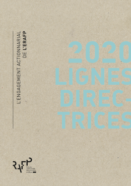 Couverture de l'engagement actionnarial de l'ERAFP - 2020