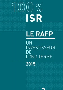 Couverture Plaquette ISR - 2015