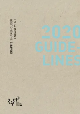 Cover of ERAFP's shareholder engagement - 2020