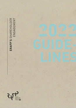 Cover of ERAFP's shareholder engagement - 2022