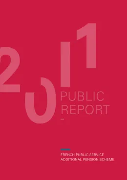 Cover of ERAFP's 2011 public report