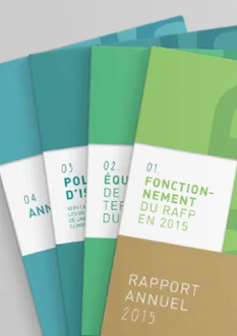 Couverture du Rapport annuel 2015 de l'ERAFP