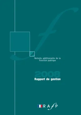Couverture du rapport annuel 2008 de l'ERAFP
