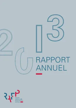 Couverture du Rapport annuel 2013 de l'ERAFP