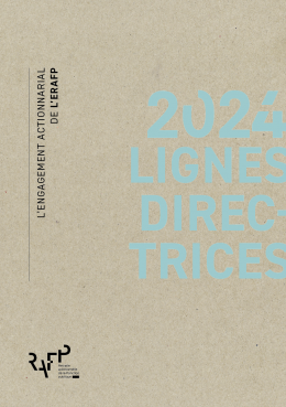 Couverture de l'engagement actionnarial de l'ERAFP - 2024