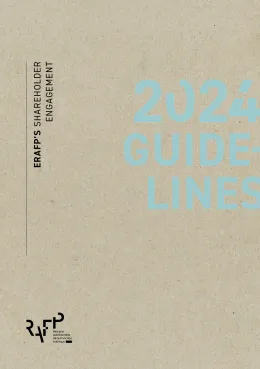 Cover of ERAFP's shareholder engagement - 2024