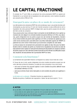 Fiche pratique - Le capital fractionné