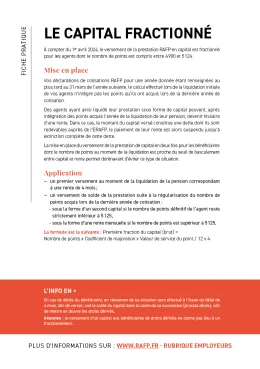 Fiche pratique - Le capital fractionné