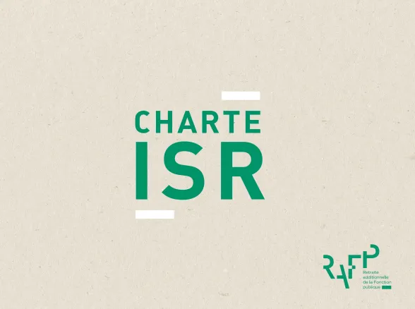 Couverture de la Charte ISR 2016 de l'ERAFP
