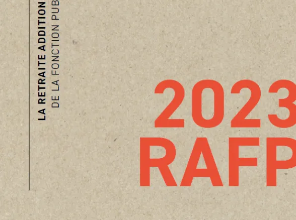 Couverture de la plaquette institutionnelle 2023 de l'ERAFP