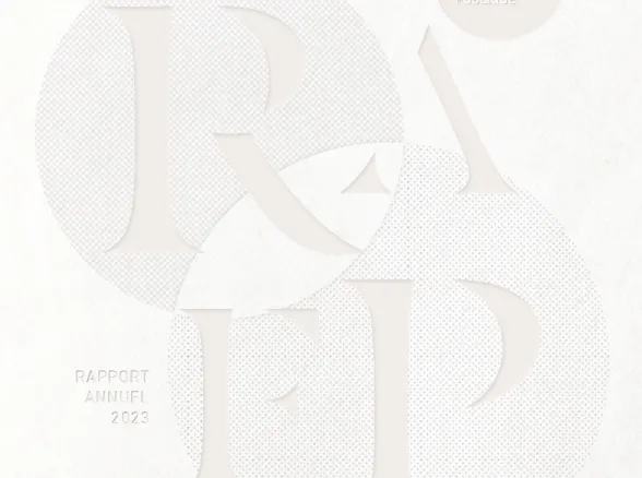 Visuel du rapport annuel de l'ERAFP - 2023
