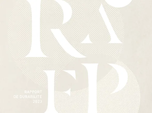 Visuel pour le rapport durabilité - 2023