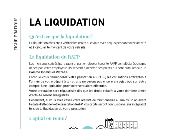Fiche pratique - La liquidation