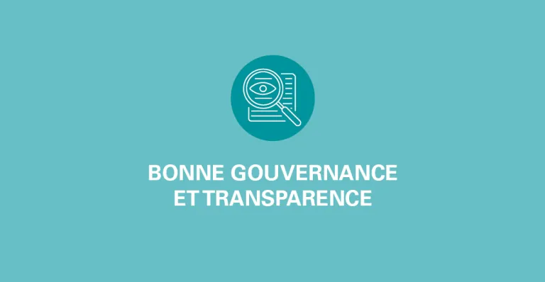 Bonne gouvernance et transparence