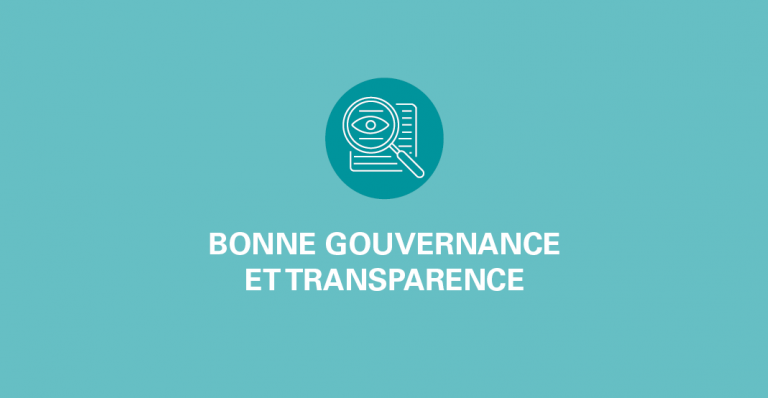Bonne gouvernance et transparence