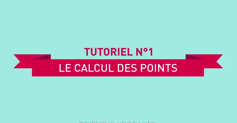 Tutoriel 1 - Le calcul des points